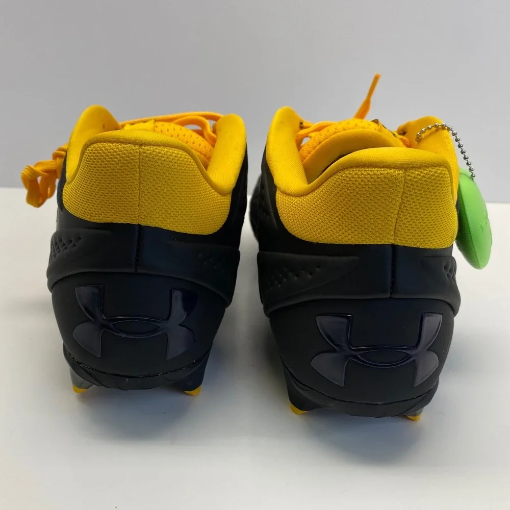 Under Armour Yard MT TPU 3.0 Baseball Cleats Yellow Black Mens 10.5 3027449-002